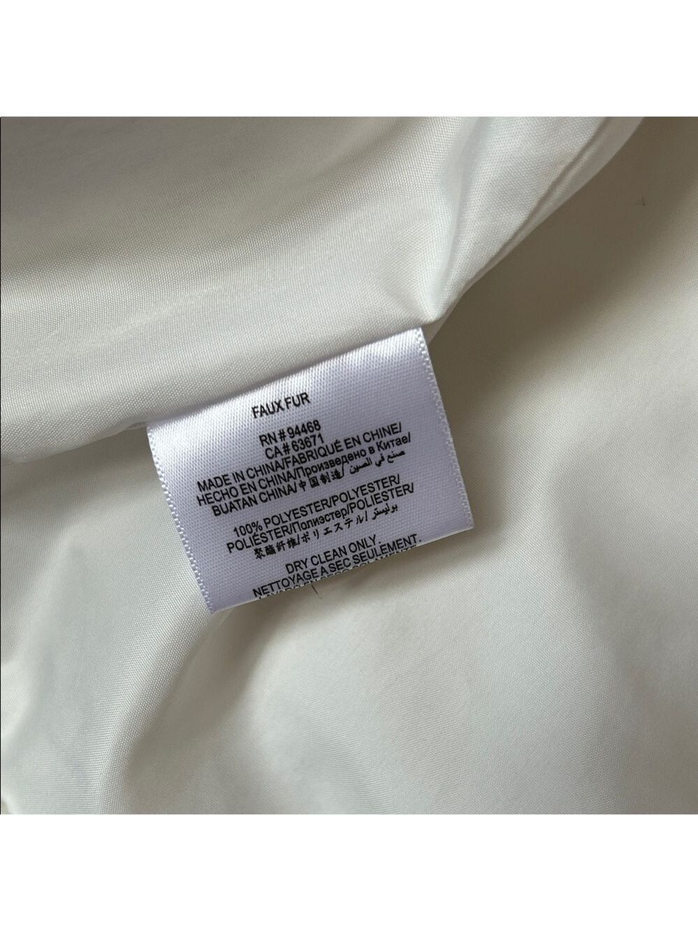BCBGeneration White Faux Fur Cape - Picture 11 of 11